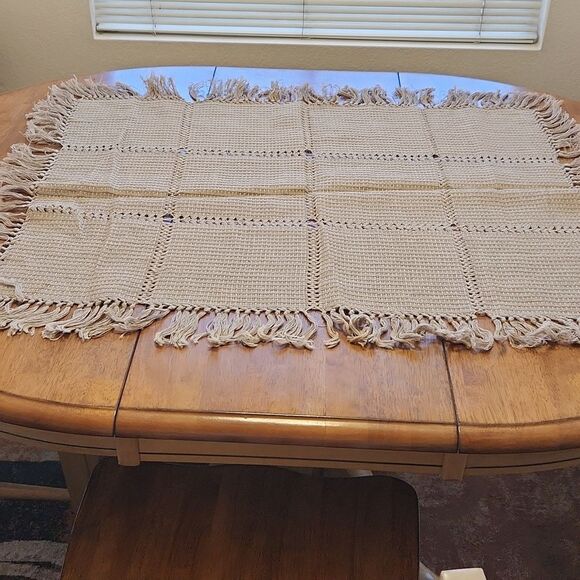 Lithuanian natural linen woven tablecloth or table runner - Picture 1 of 5